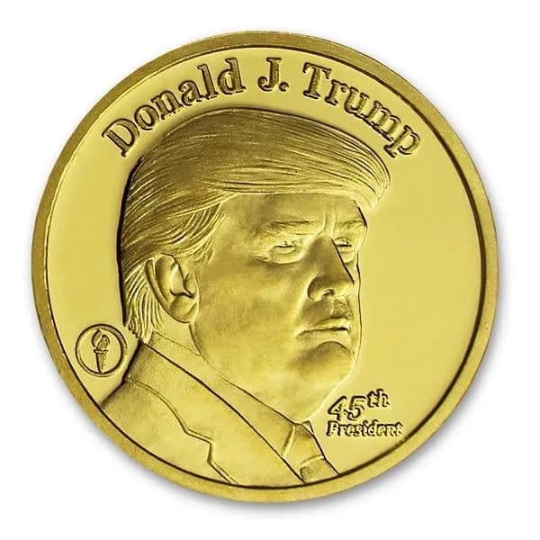 1 OZ. GOLD DONALD TRUMP ROUND
